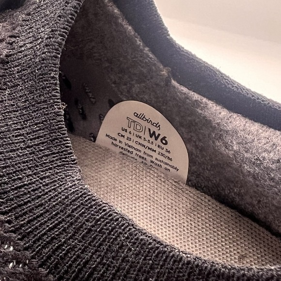Allbirds Tree Dashers Relay Womens Shoes Size 6 Black Low Knit Athletic Sneakers - Picture 10 of 10